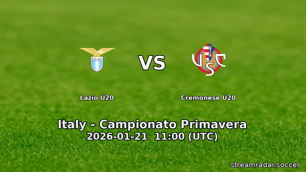 Lazio U20 vs Cremonese U20