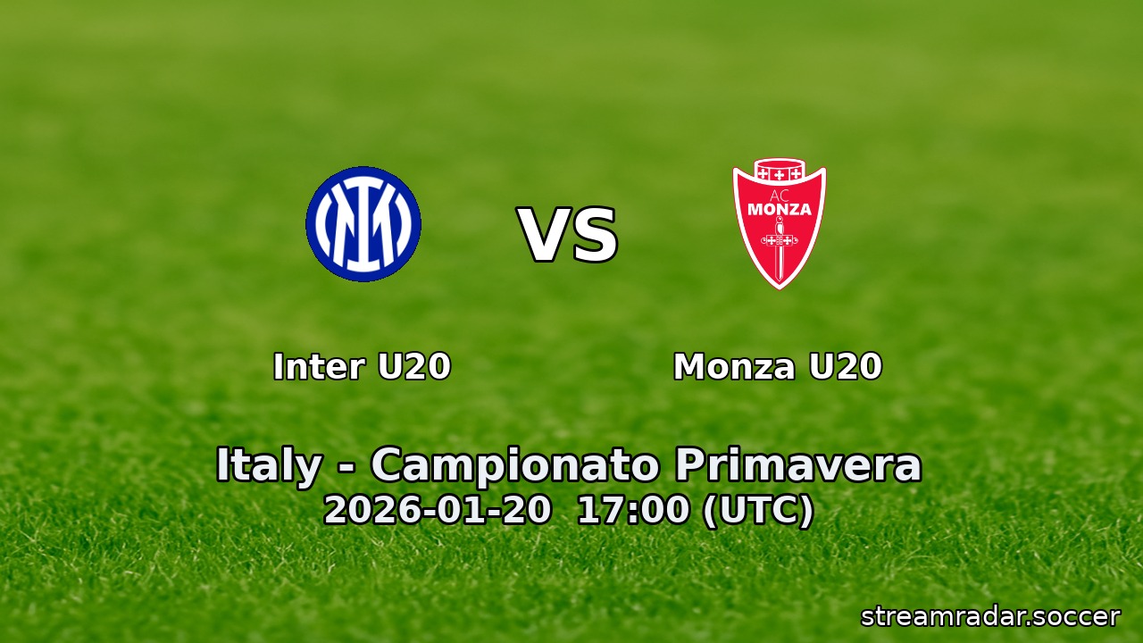 Inter U20 vs Monza U20