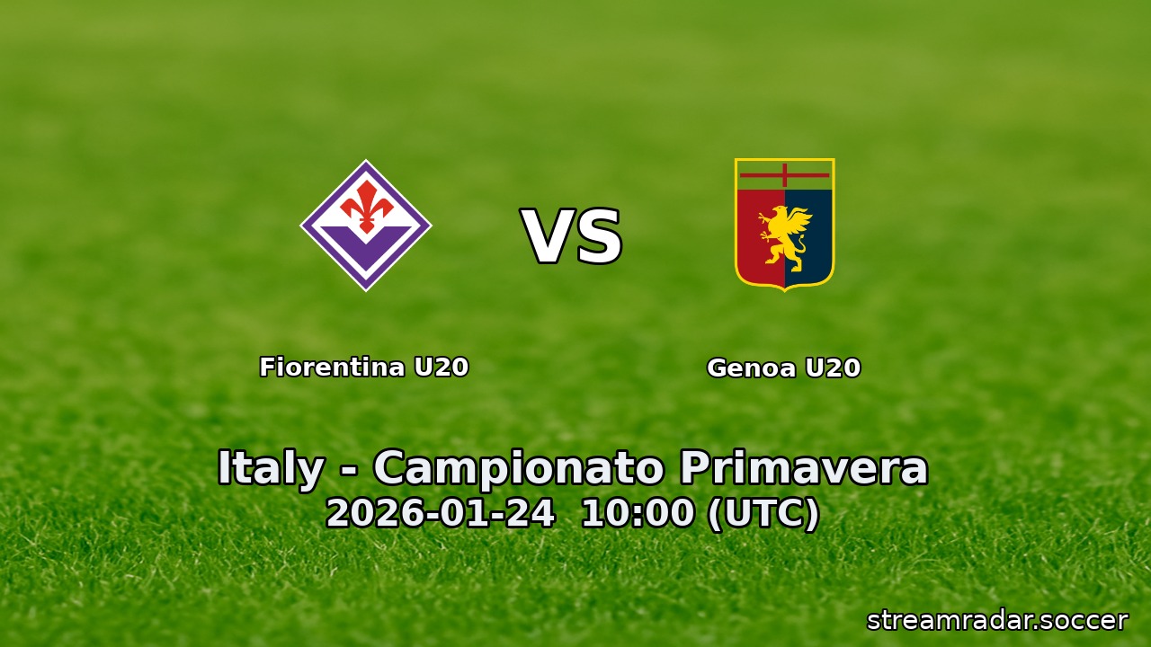 Fiorentina U20 vs Genoa U20