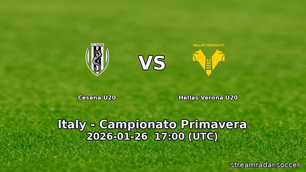 Cesena U20 vs Hellas Verona U20