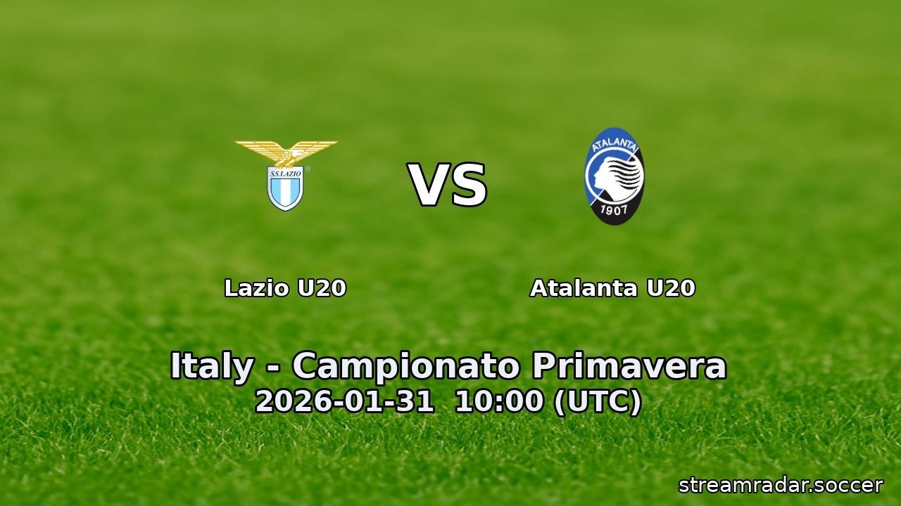 Lazio U20 vs Atalanta U20