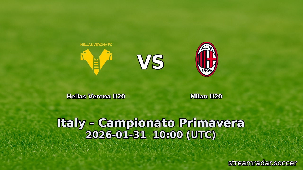 Hellas Verona U20 vs Milan U20