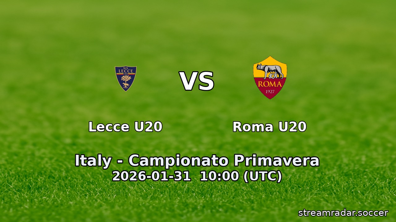 Lecce U20 vs Roma U20
