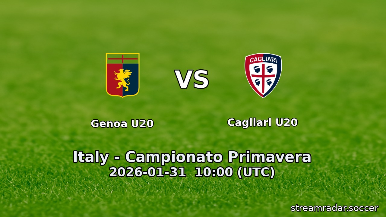 Genoa U20 vs Cagliari U20