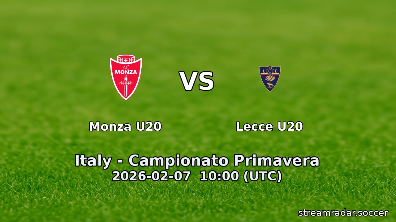 Monza U20 vs Lecce U20