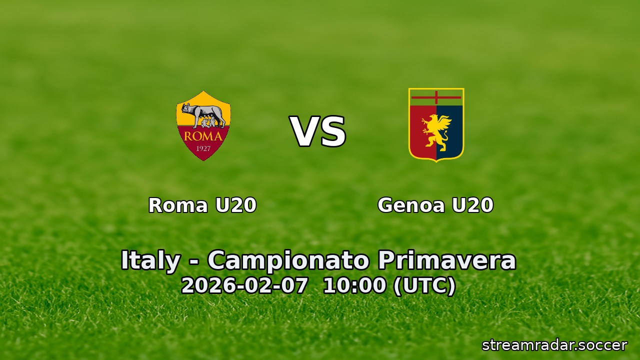 Roma U20 vs Genoa U20