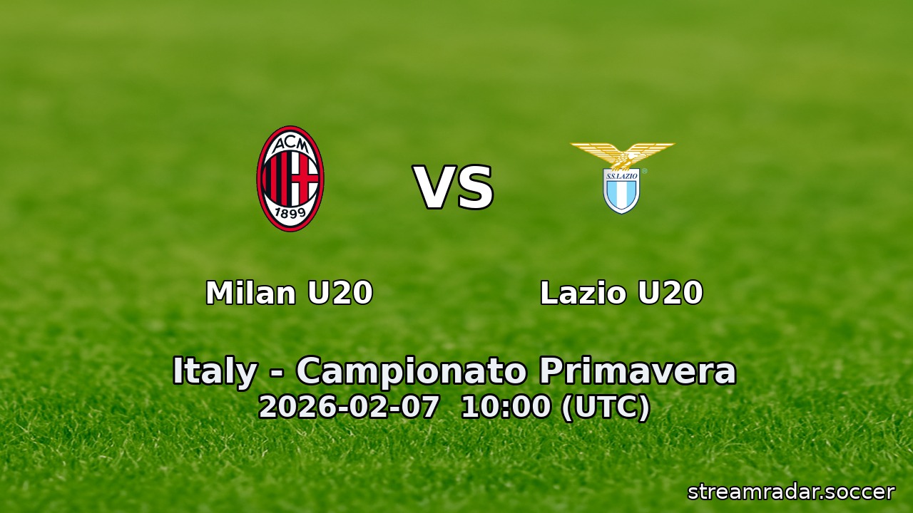 Milan U20 vs Lazio U20