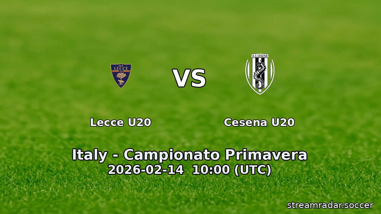 Lecce U20 vs Cesena U20
