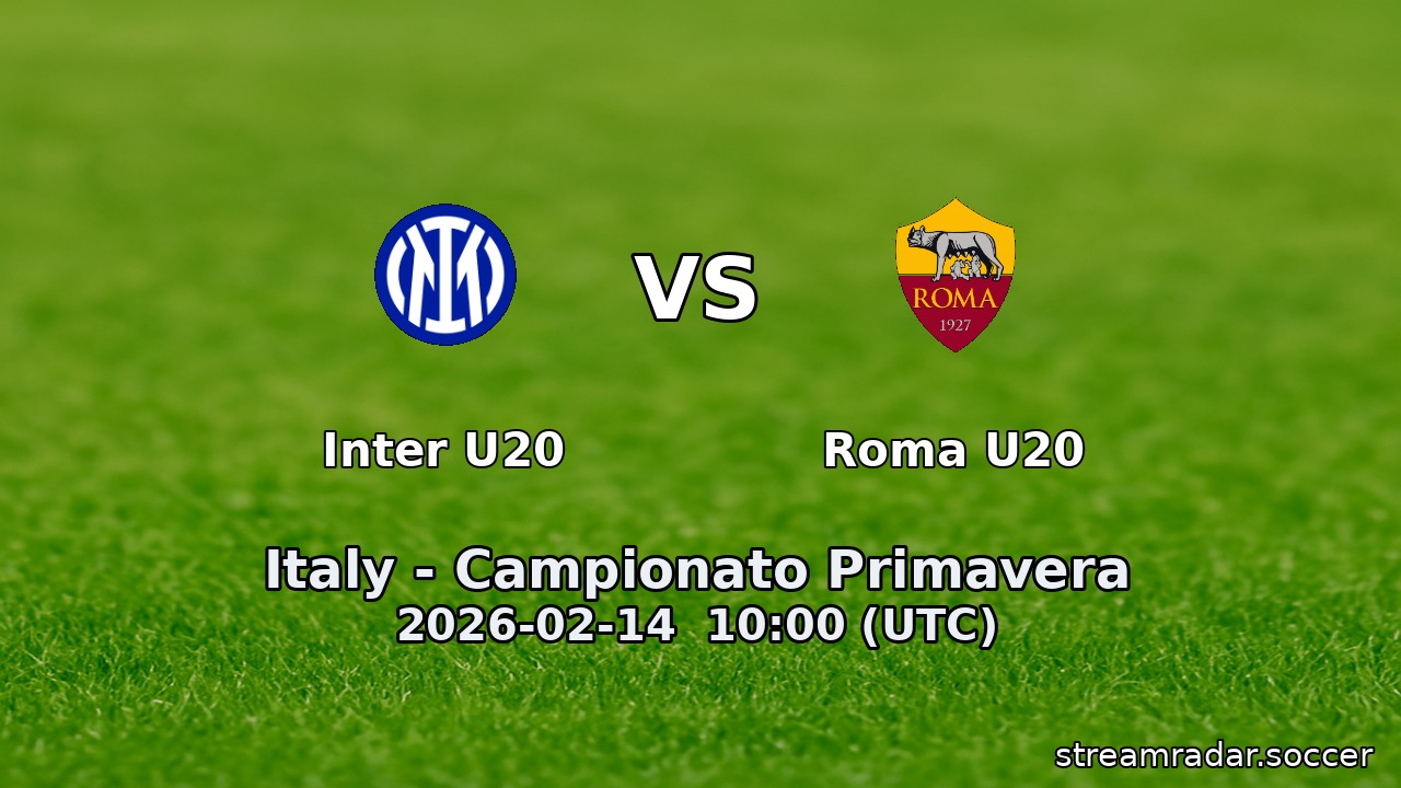 Inter U20 vs Roma U20