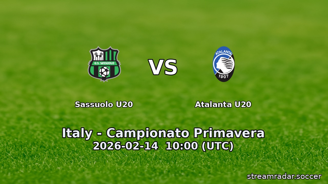 Sassuolo U20 vs Atalanta U20