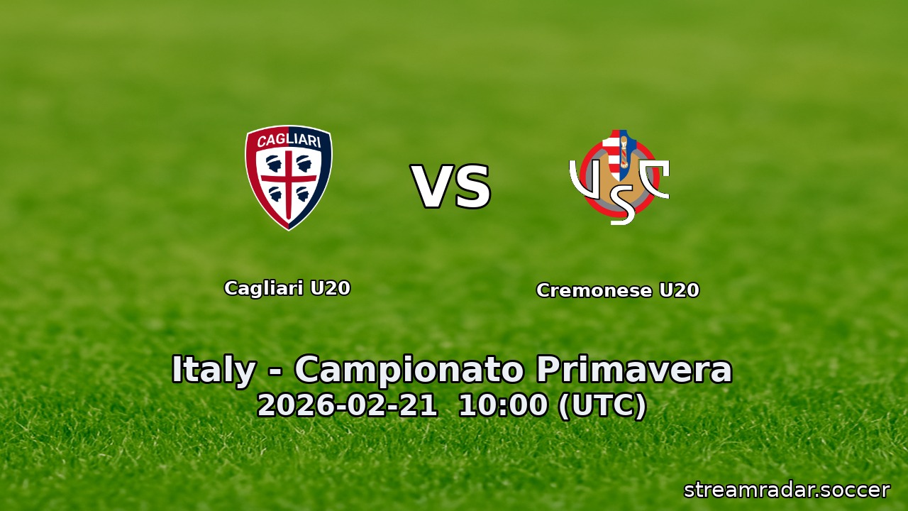 Cagliari U20 vs Cremonese U20