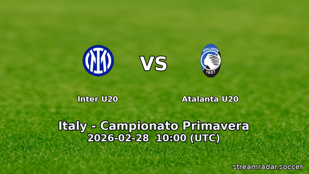 Inter U20 vs Atalanta U20