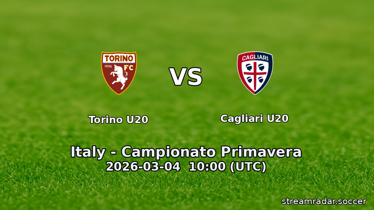 Torino U20 vs Cagliari U20