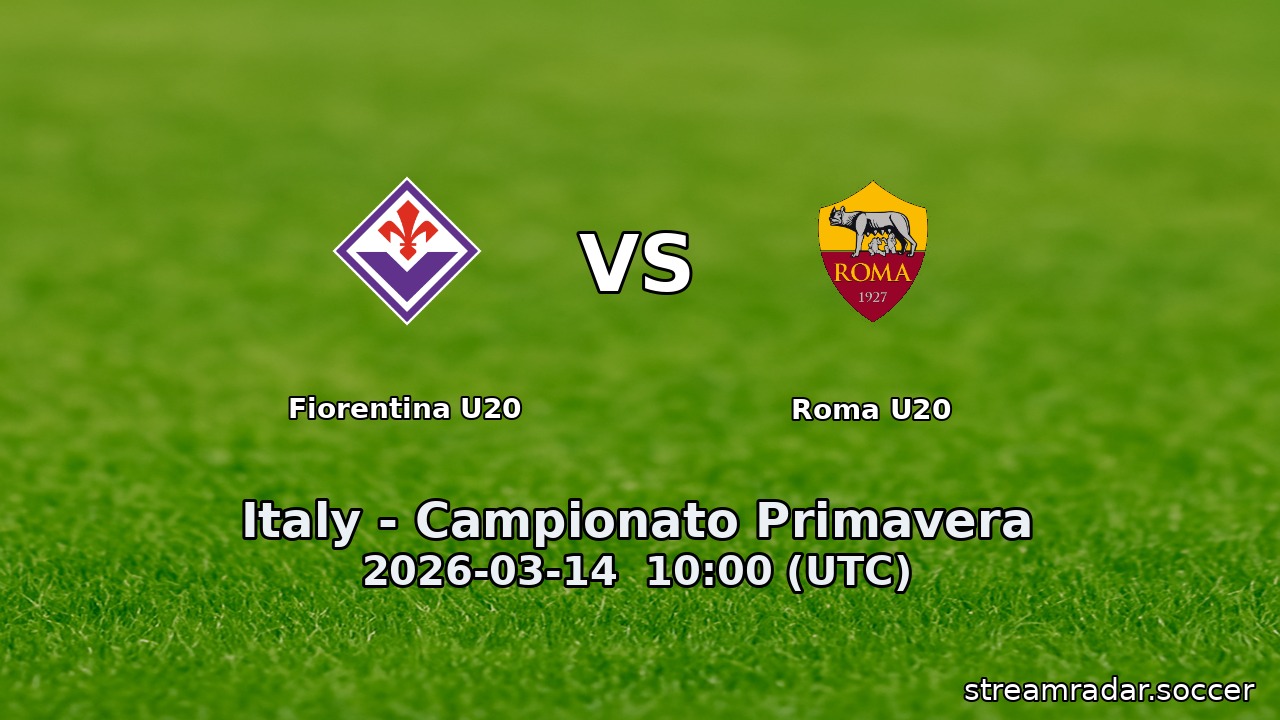 Fiorentina U20 vs Roma U20