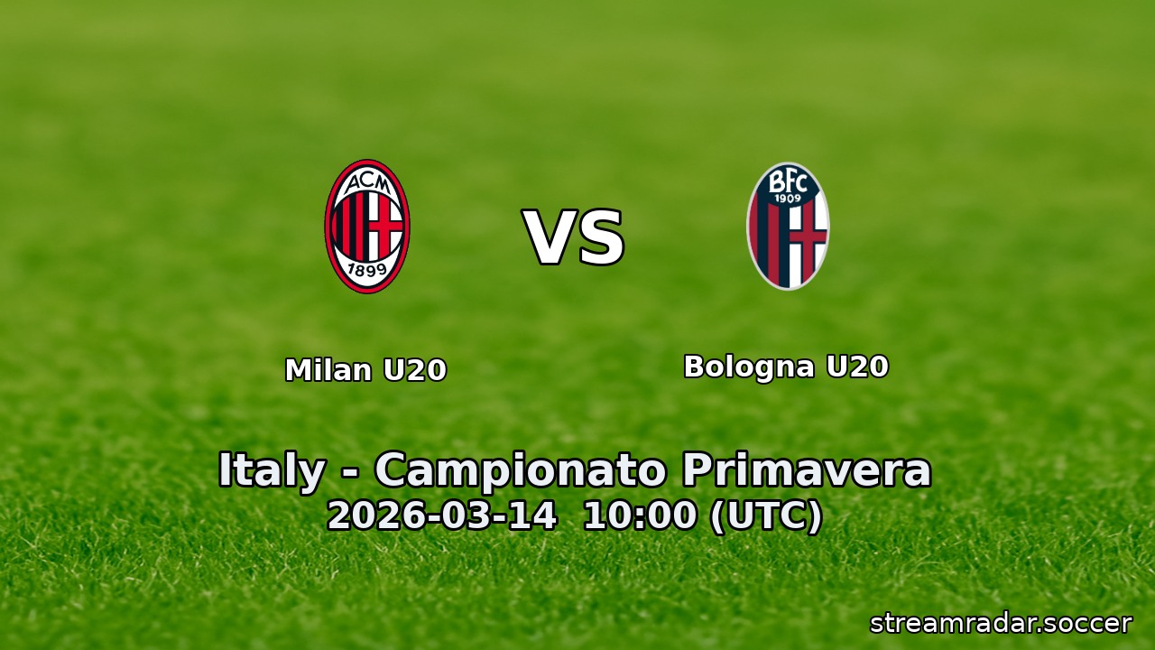 Milan U20 vs Bologna U20