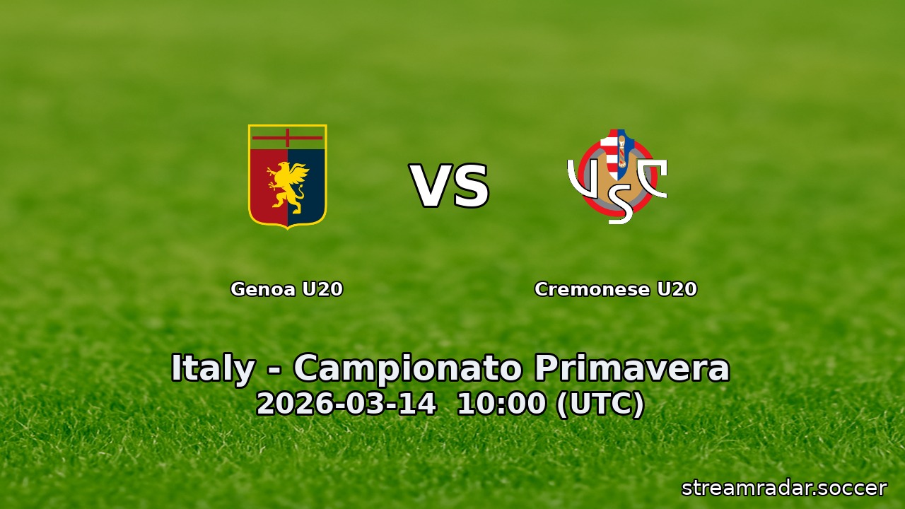 Genoa U20 vs Cremonese U20