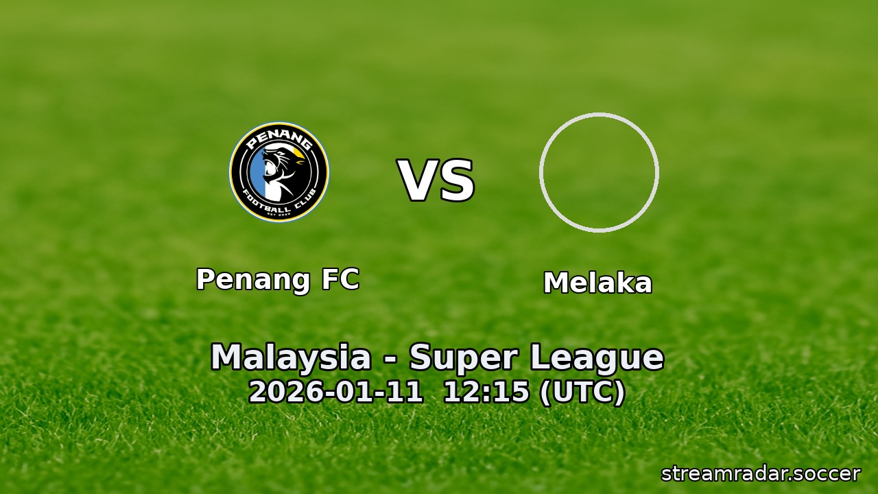 Penang FC vs Melaka