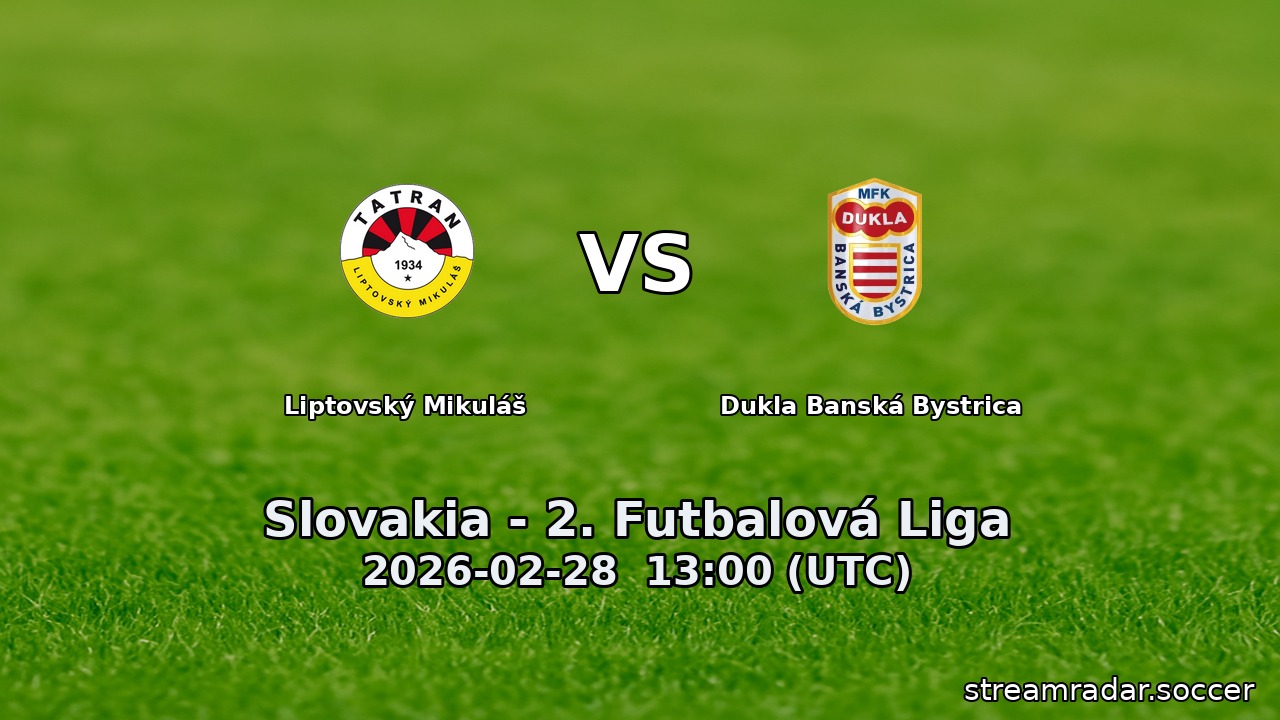 Liptovský Mikuláš vs Dukla Banská Bystrica