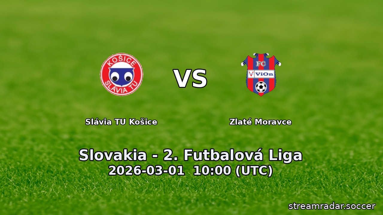 Slávia TU Košice vs Zlaté Moravce