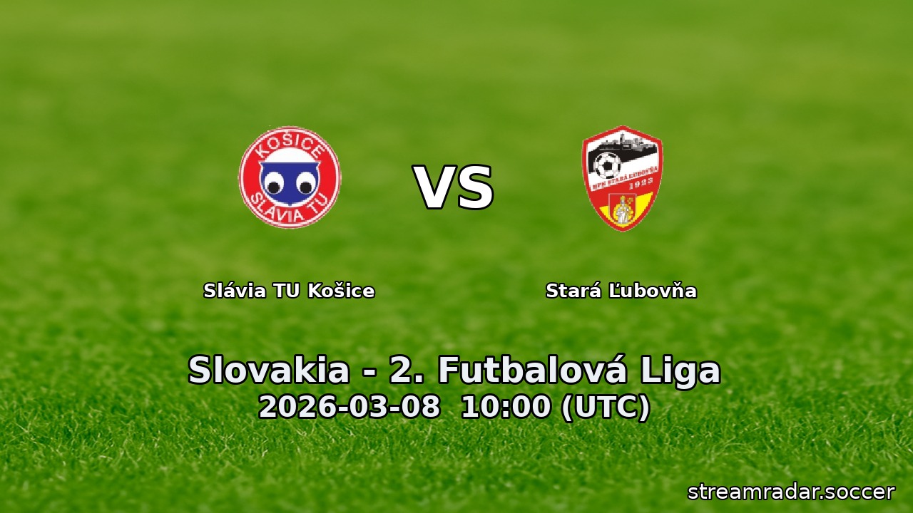 Slávia TU Košice vs Stará Ľubovňa
