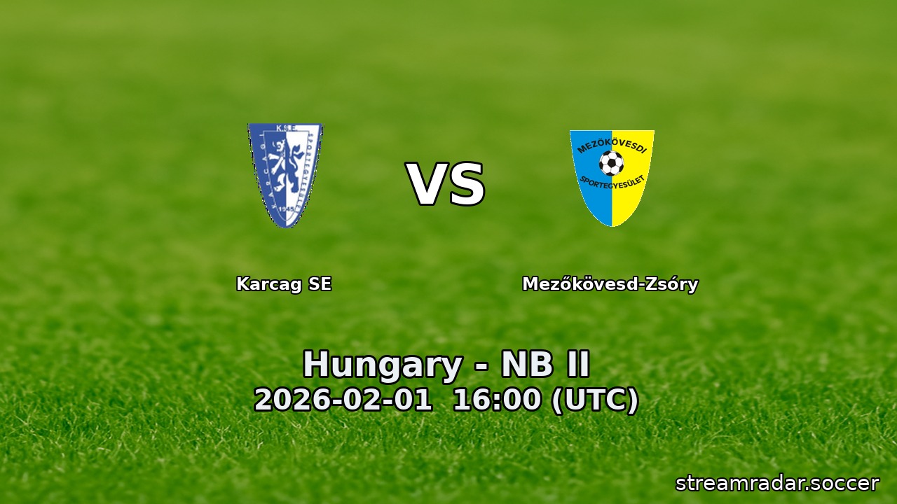 Karcag SE vs Mezőkövesd-Zsóry