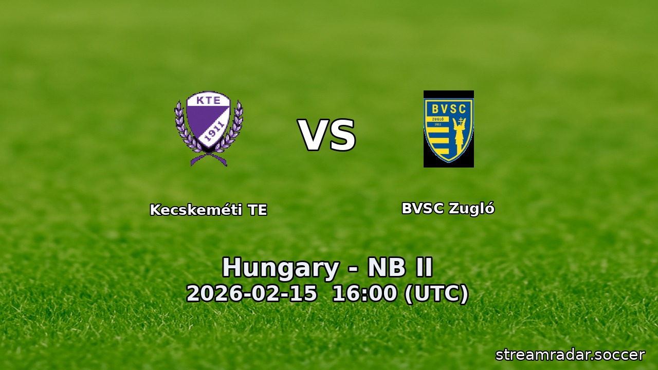 Kecskeméti TE vs BVSC Zugló