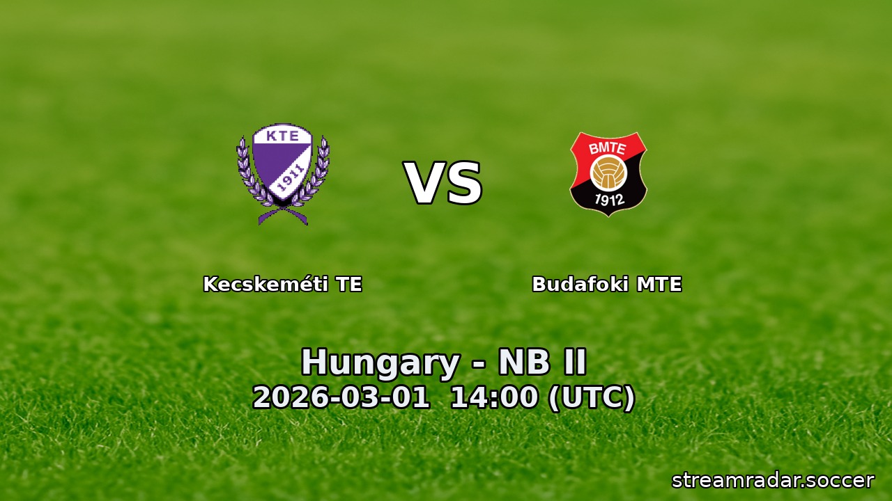 Kecskeméti TE vs Budafoki MTE