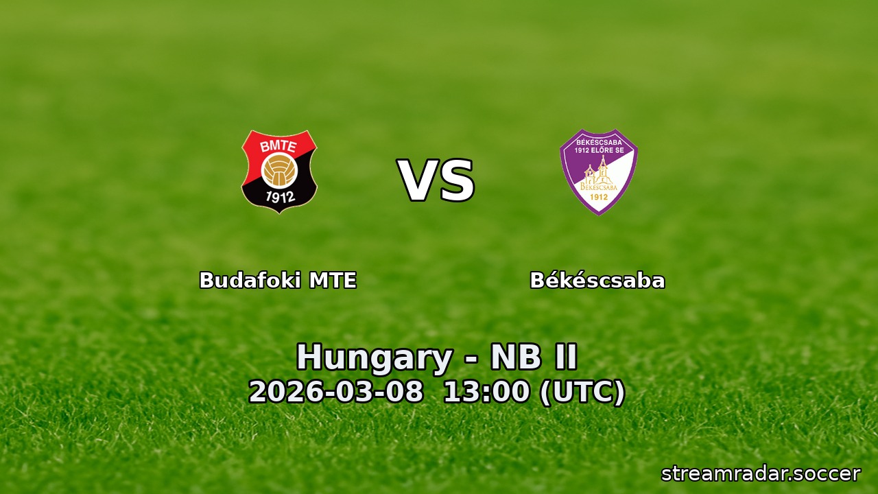 Budafoki MTE vs Békéscsaba