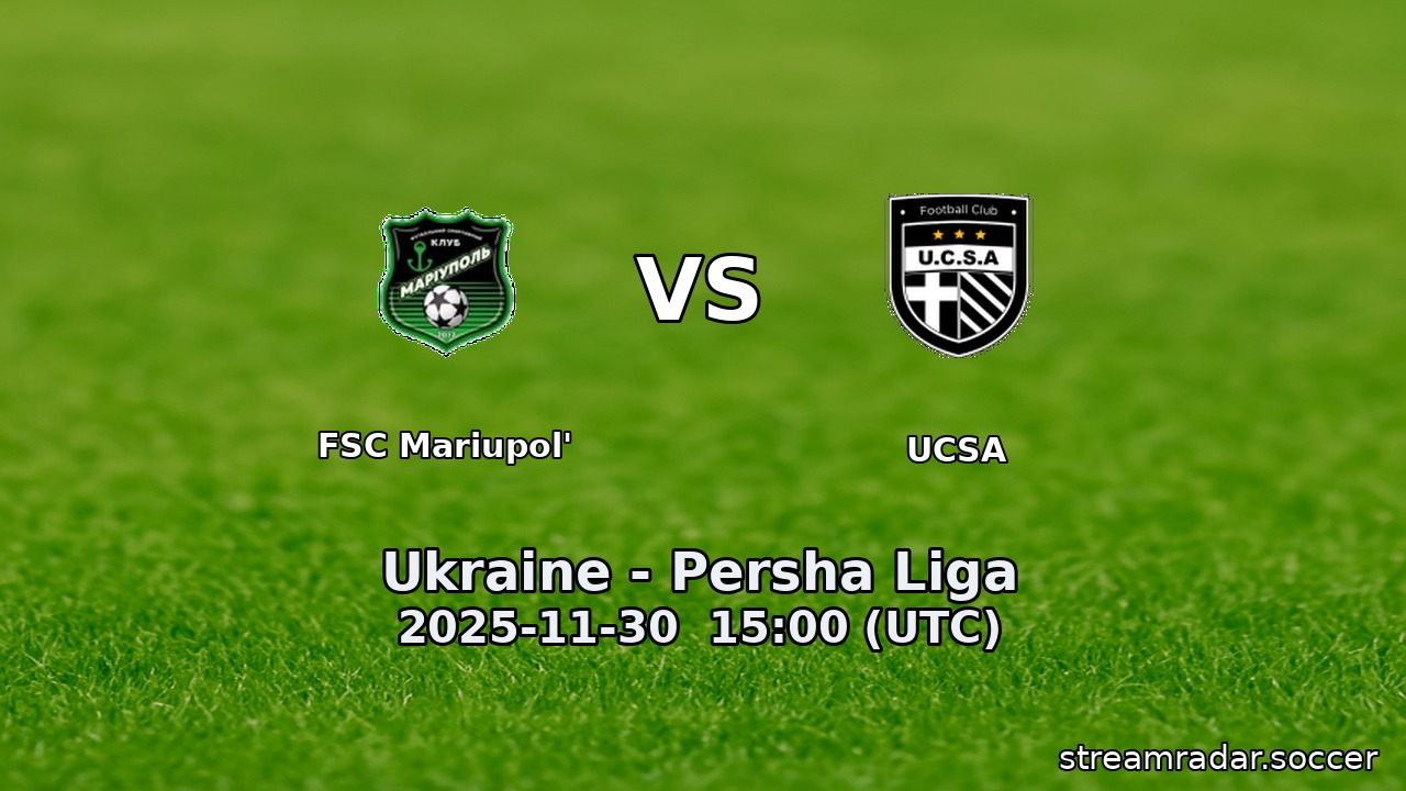 FSC Mariupol' vs UCSA