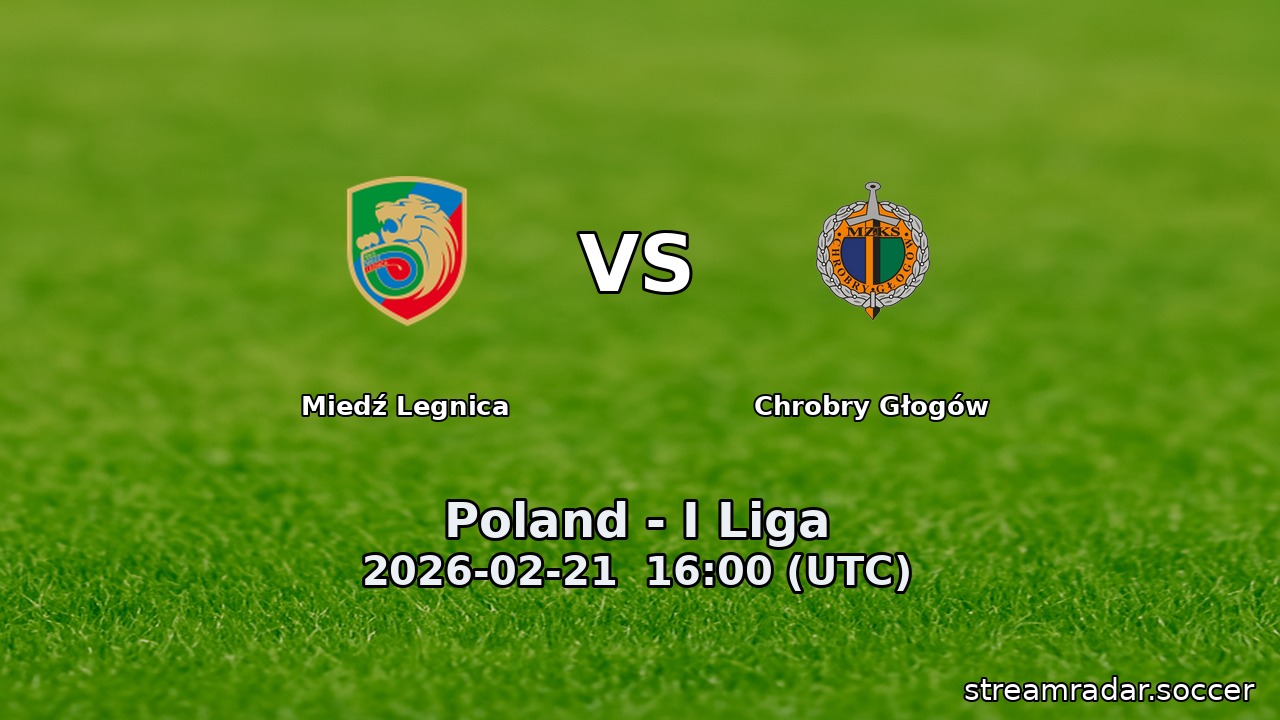 Miedź Legnica vs Chrobry Głogów