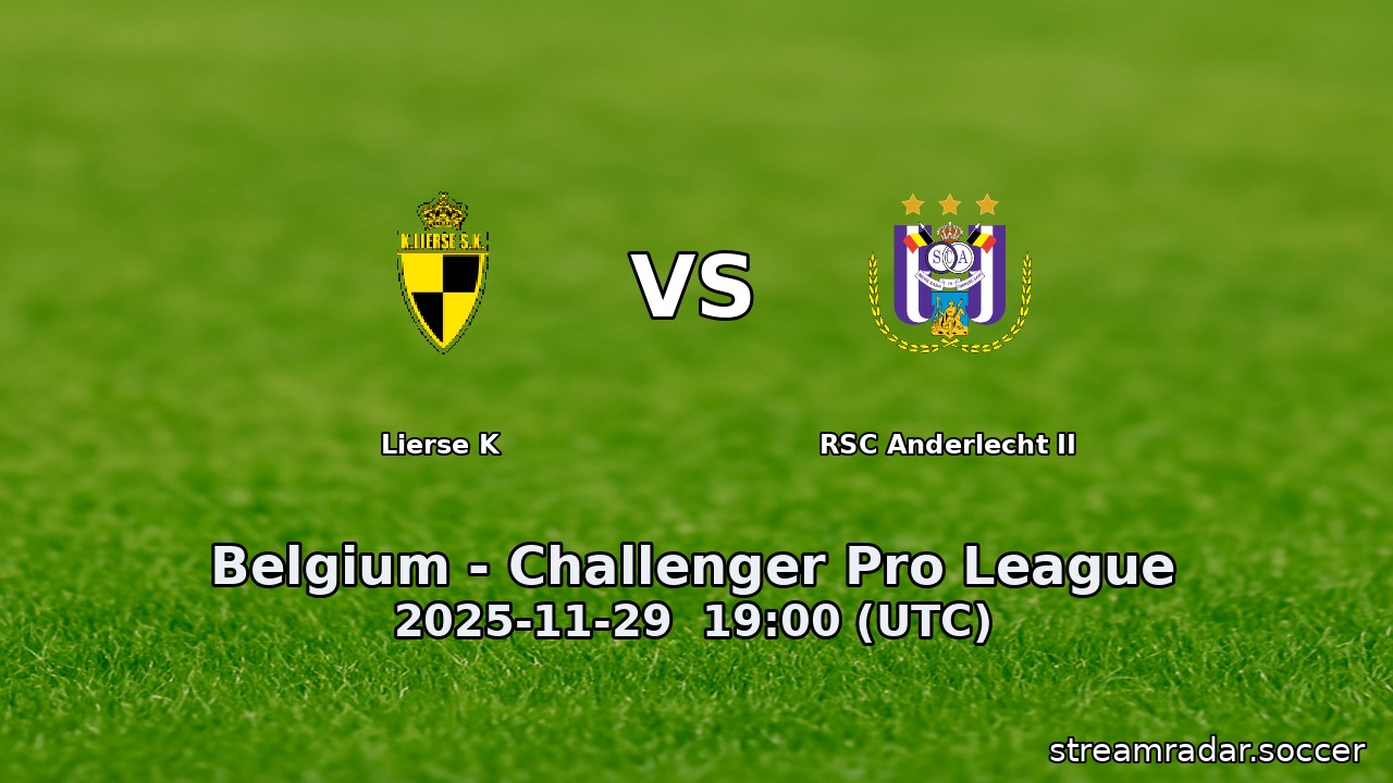 Lierse K vs RSC Anderlecht II