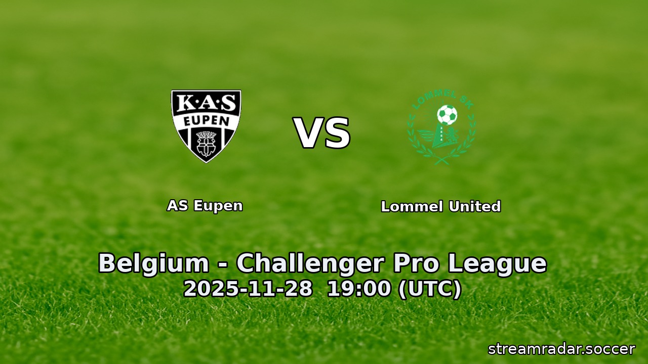 AS Eupen vs Lommel United