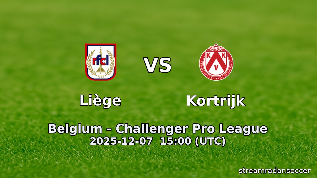 Liège vs Kortrijk