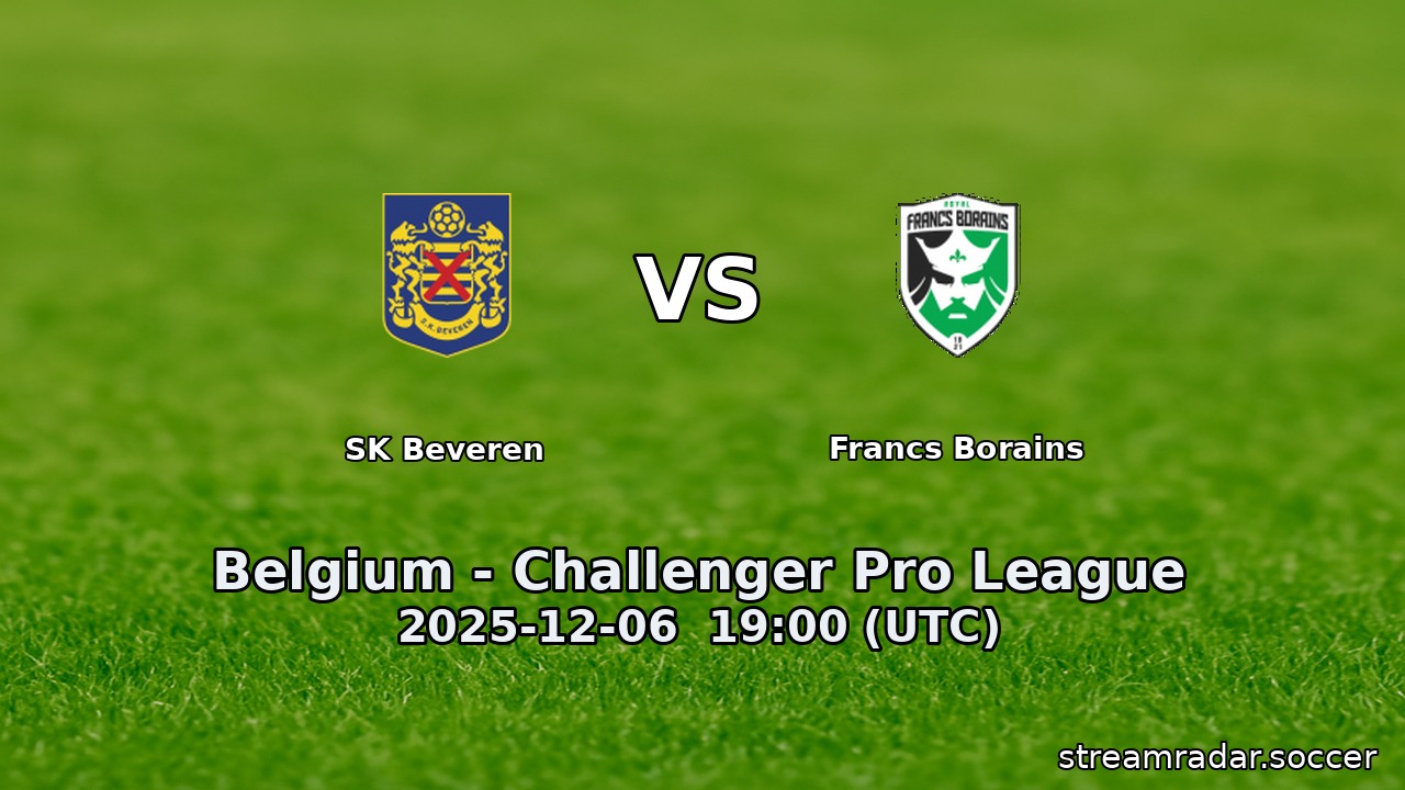 SK Beveren vs Francs Borains