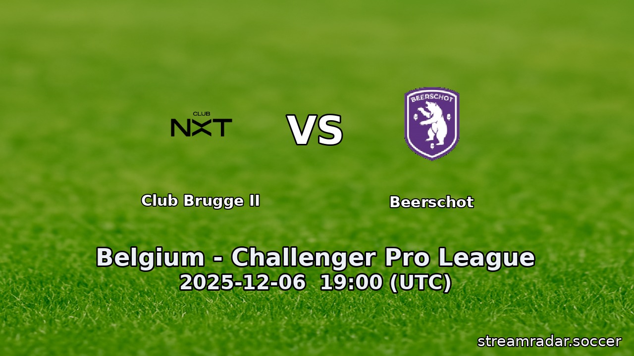 Club Brugge II vs Beerschot