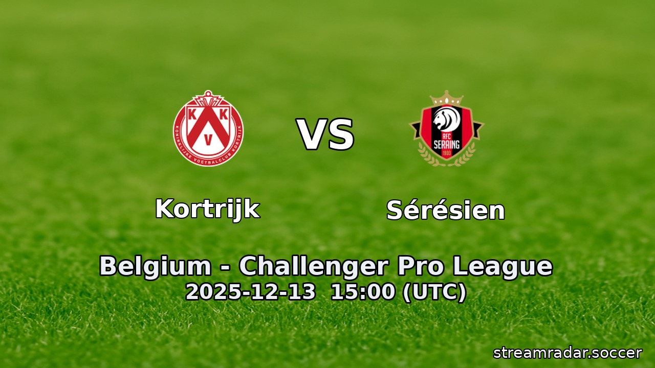 Kortrijk vs Sérésien