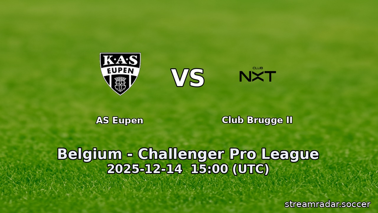 AS Eupen vs Club Brugge II