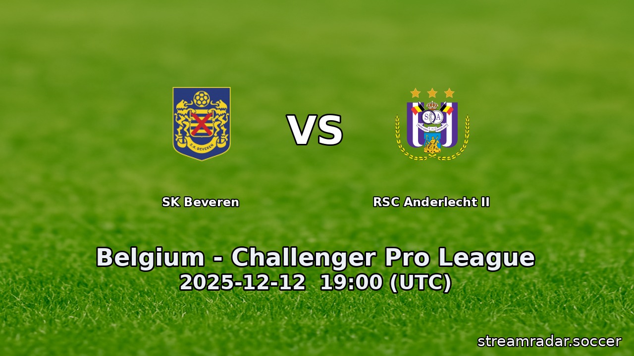 SK Beveren vs RSC Anderlecht II