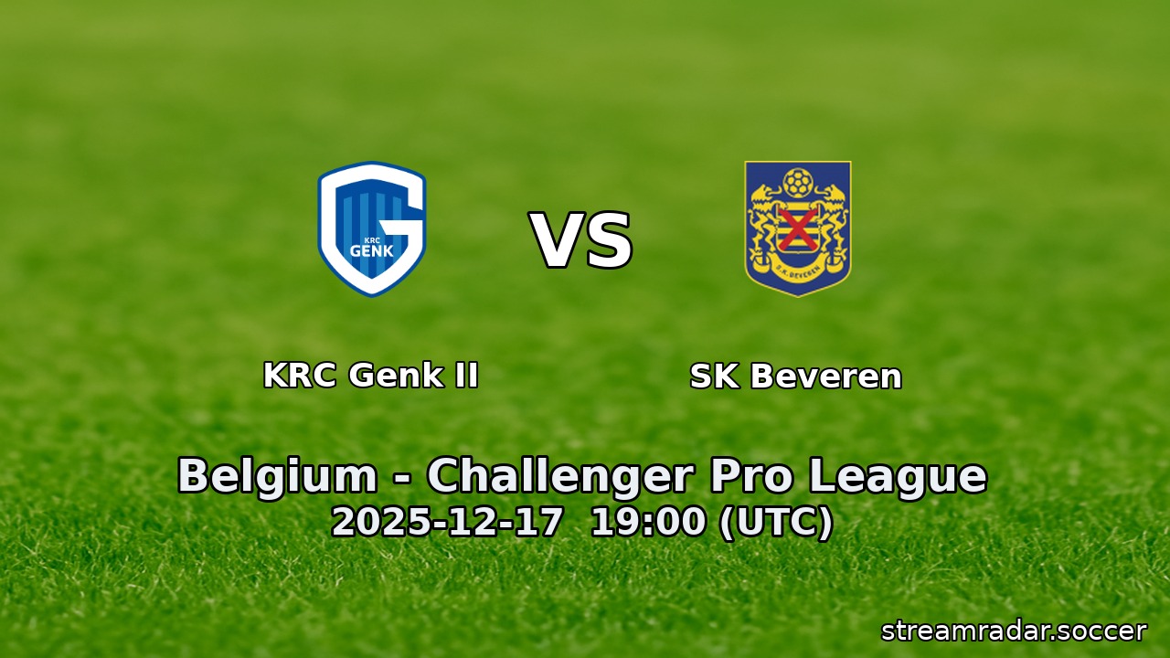 KRC Genk II vs SK Beveren