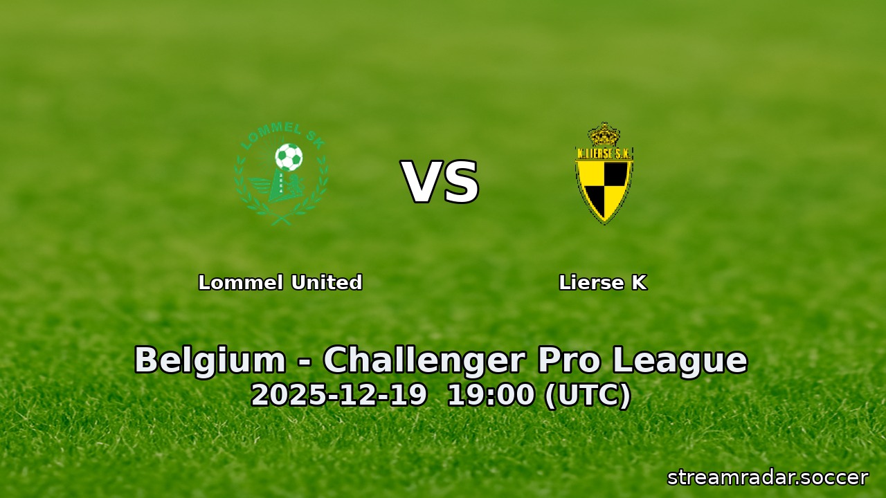 Lommel United vs Lierse K