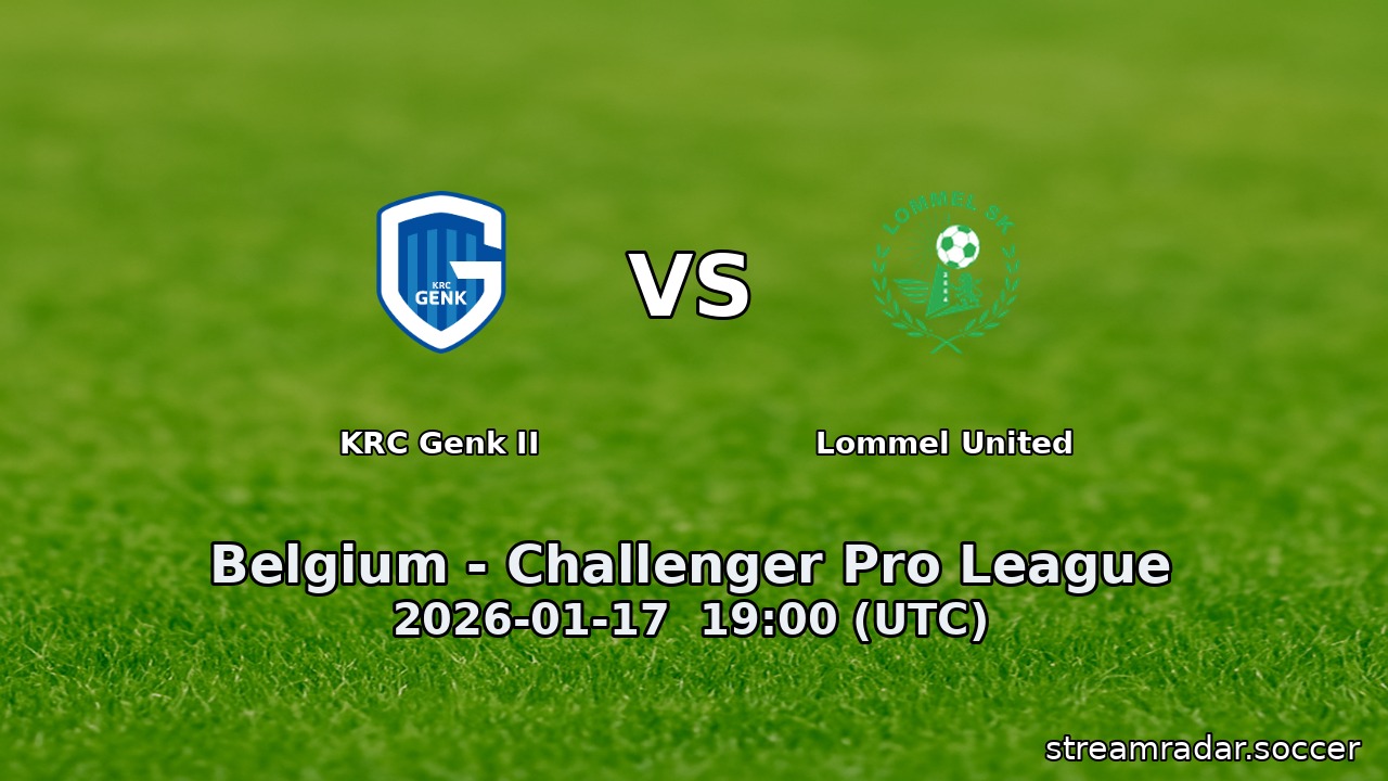 KRC Genk II vs Lommel United