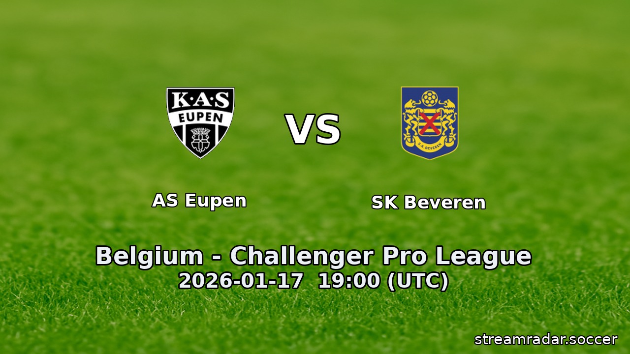 AS Eupen vs SK Beveren