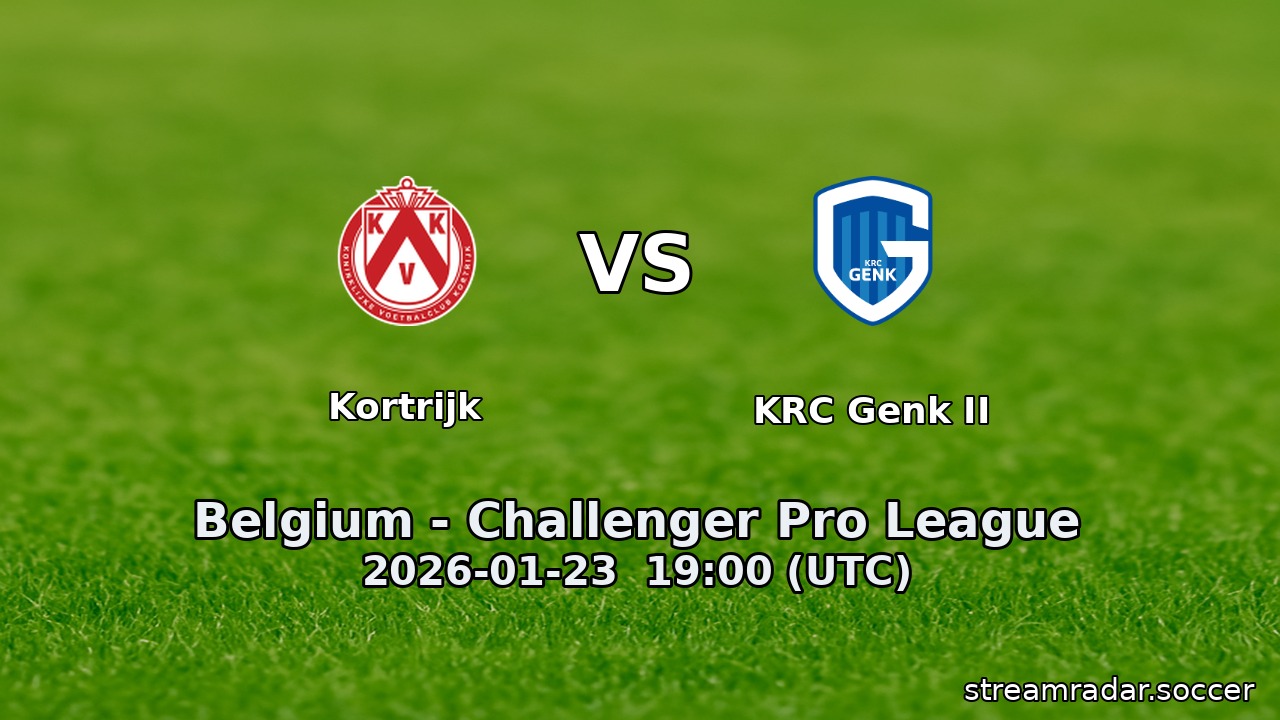 Kortrijk vs KRC Genk II