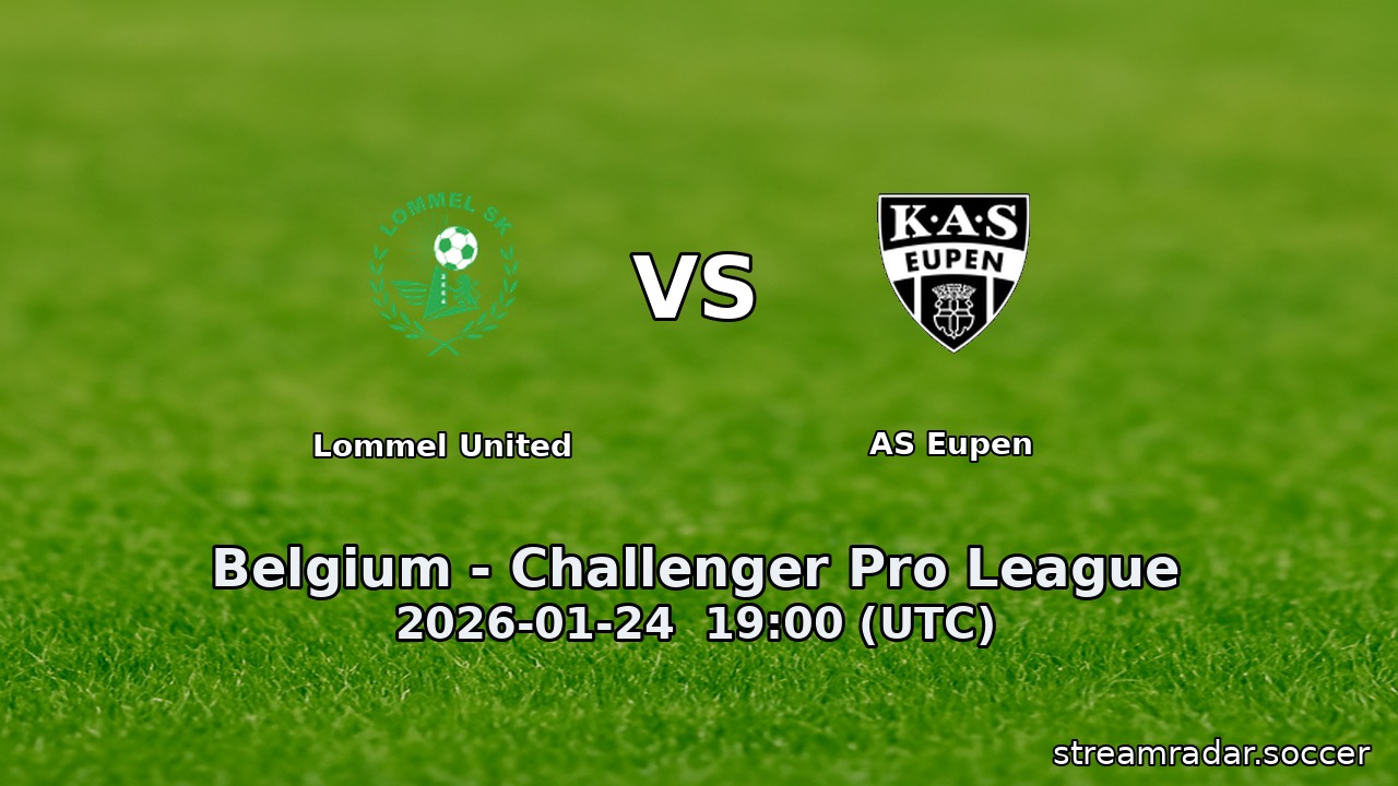 Lommel United vs AS Eupen