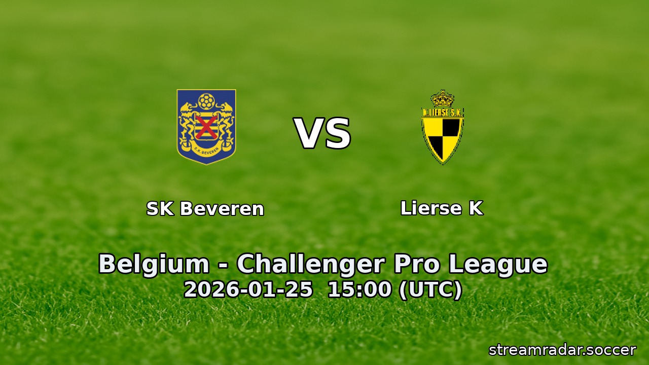 SK Beveren vs Lierse K