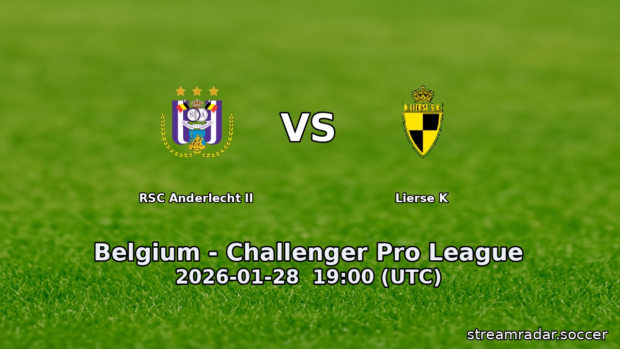 RSC Anderlecht II vs Lierse K