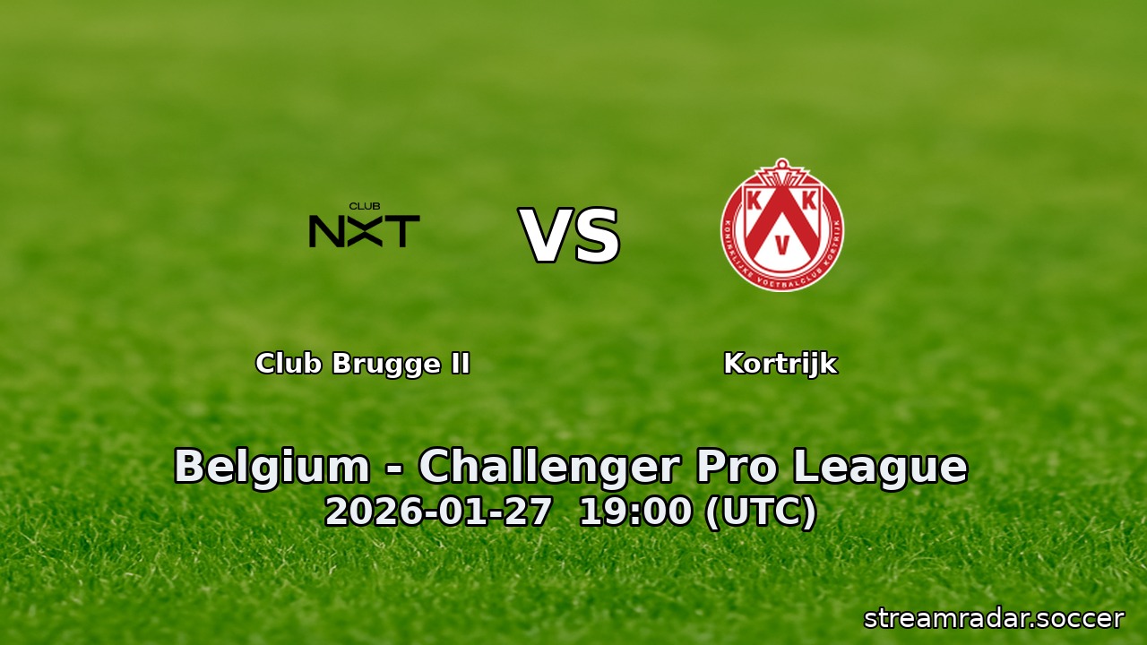 Club Brugge II vs Kortrijk