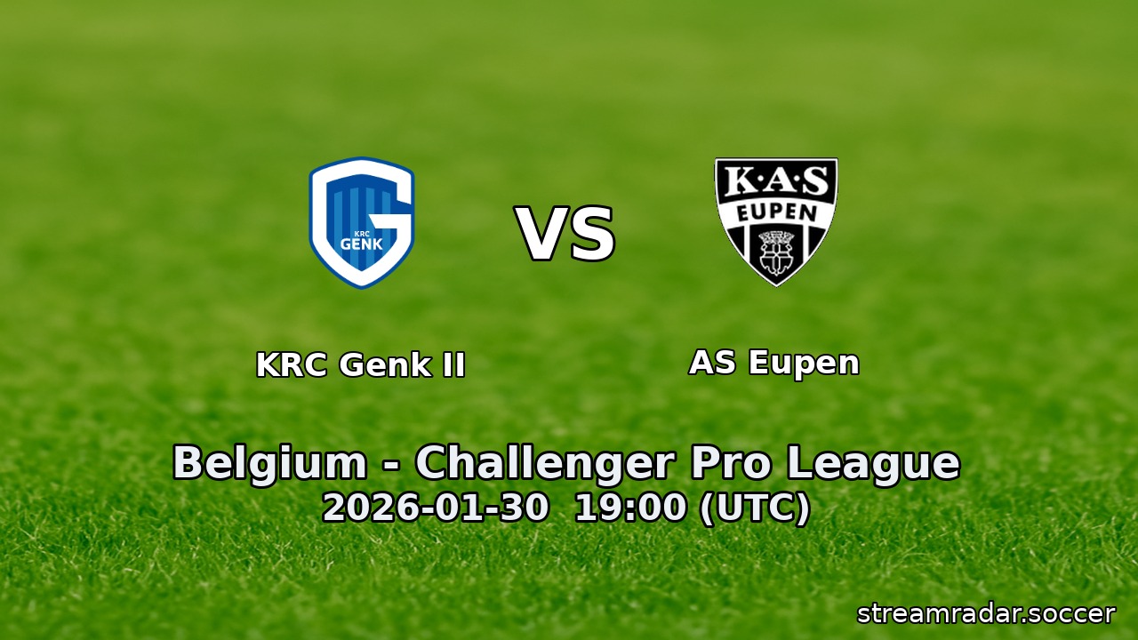 KRC Genk II vs AS Eupen