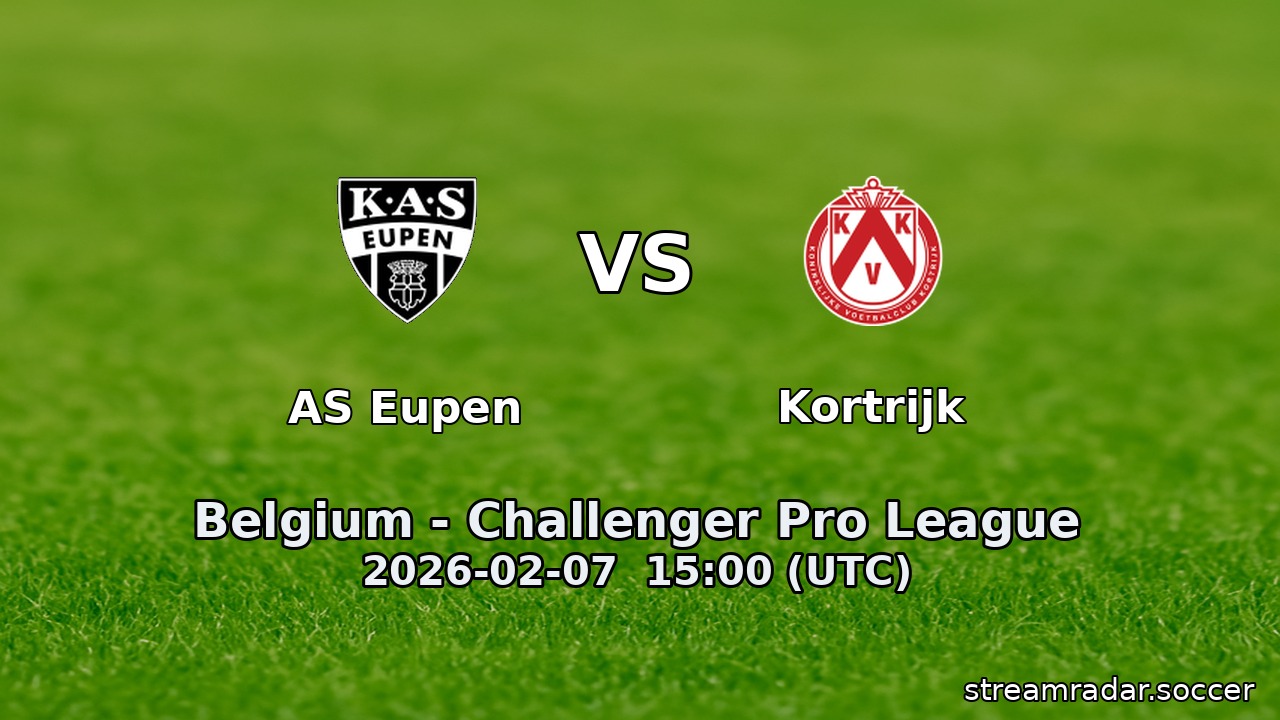 AS Eupen vs Kortrijk