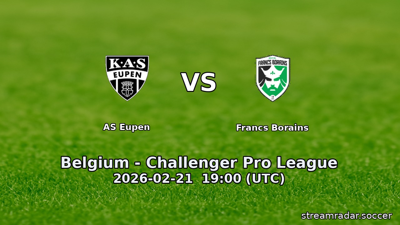 AS Eupen vs Francs Borains
